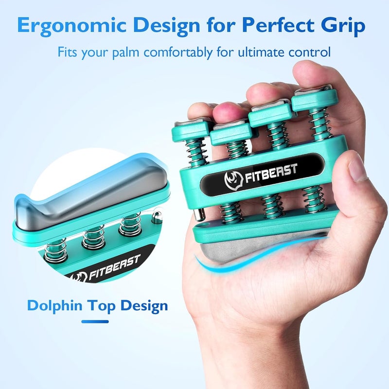 FitBeast Finger Strengthener, Finger Exerciser, Hand Exerciser for Improve Dexterity and Strength in Fingers, Hands, Forearms–Grip Strength Trainer for Musicians, Climbers - Image 5